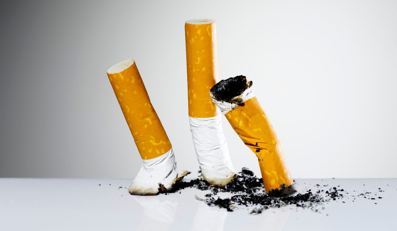 0042-11-30T00:00:00.000Z Studio shot of cigarette butts --- Image by © Pulse/Corbis