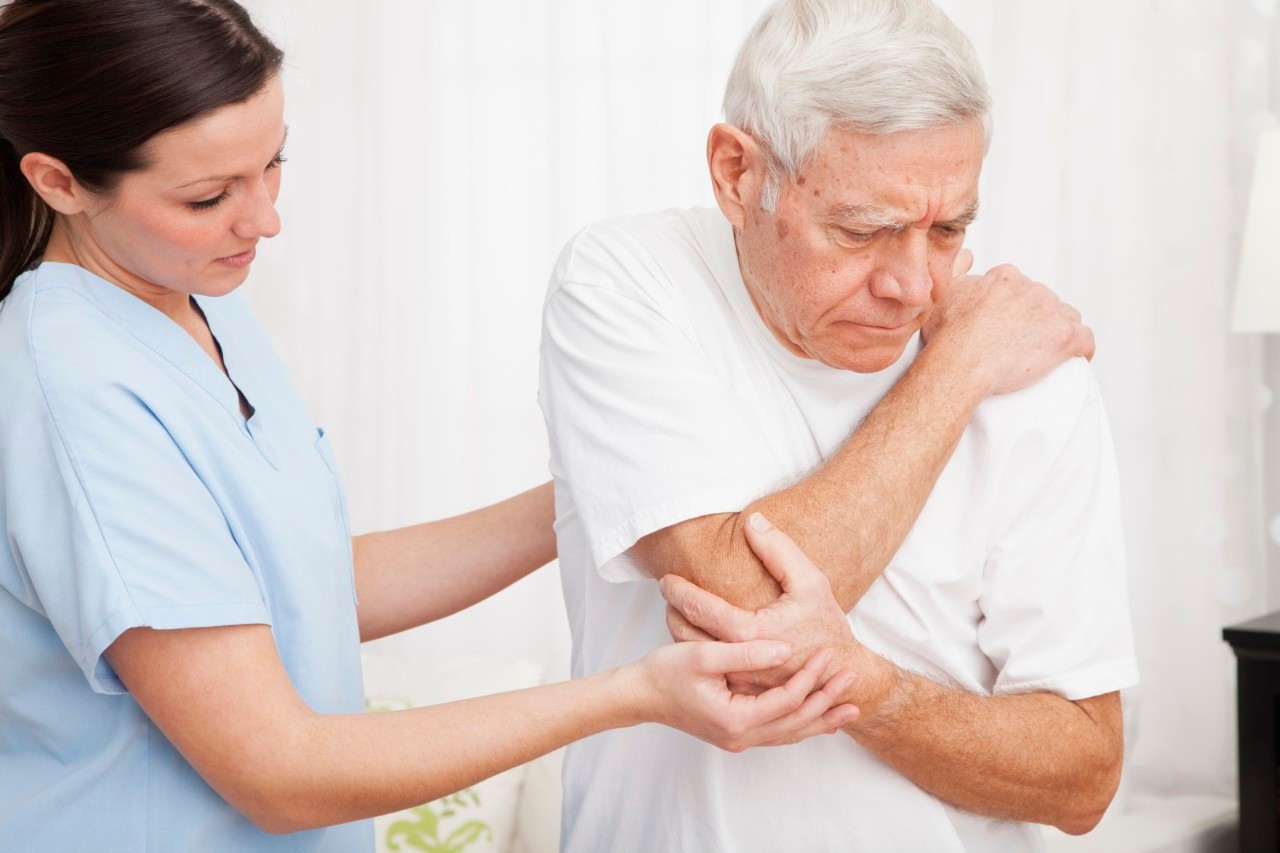 04 Feb 2013 --- Nurse helping patient --- Image by © VStock/Tetra Images/Corbis