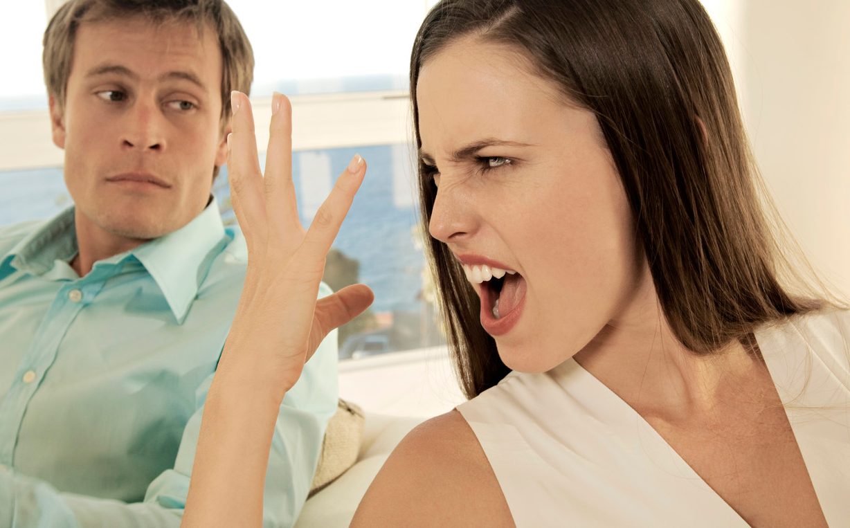 Portrait of couple arguing --- Image by © A. Chederros/Onoky/Corbis