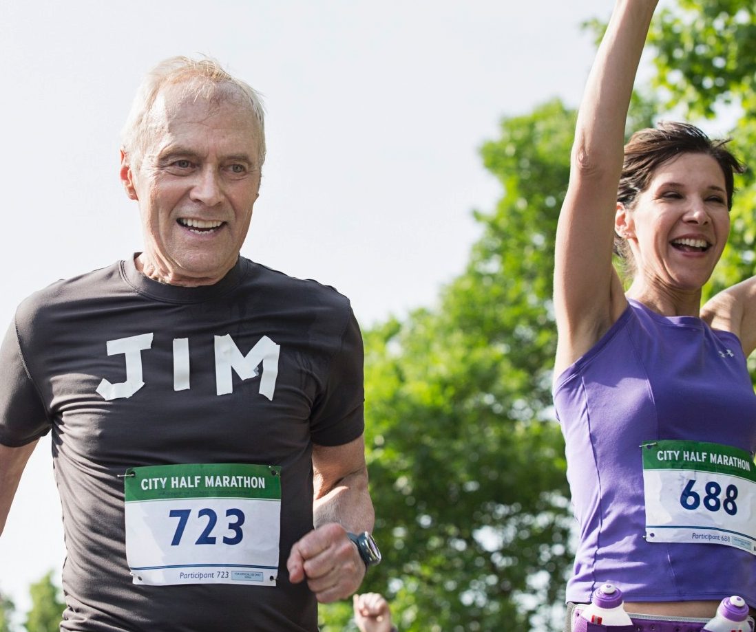 Baby boomers in half-marathon --- Image by © Rana Faure/Corbis